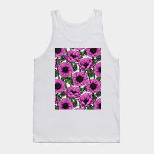 Pink anemone garden Tank Top